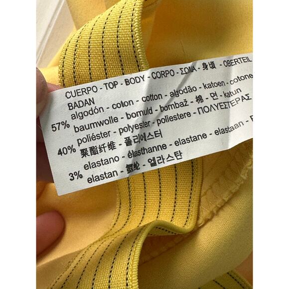 ZARA BASIC yellow straight legs pants size M - Picture 5 of 12